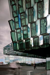 The Harpa Reykjavík Concert Hall and Conference Centre in Iceland was designed by Henning Larsen Architects. Photo © Nic Lehoux. Photo courtesy Henning Larsen Architects