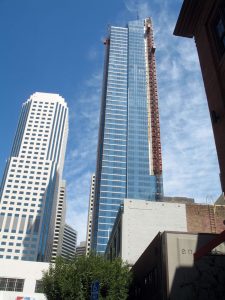 The sinking Millennium Tower in San Francisco, California, will be going through a $100-million restoration. Photo courtesy Wikimedia Commons