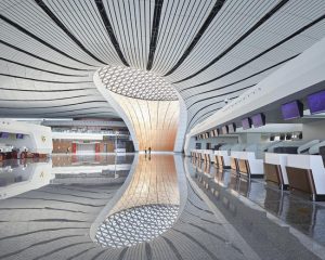 Nicknamed ‘the starfish,’ the Beijing Daxing International Airport is now open in China. Photo © Hufton+Crow