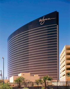 The Wynn resort and casino in Las Vegas, Nevada, is a 45-floor, glass-clad structure featuring an elegant curved form. Curtain wall designs can range from simple enclosures to elaborate and complex. Photos courtesy Keymark
