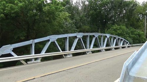 Figure 4 Bridges from Stark County, Ohio, were removed, sandblasted, galvanized, and reinstalled using the original steel components.