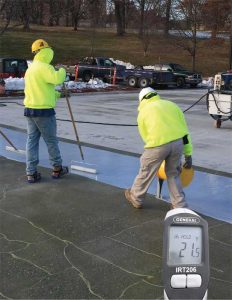 PMMA/PUMA systems can be applied in temperatures as low as –18 C (0 F) with use of a cold-weather catalyst at temperatures below –6 C (20 F).