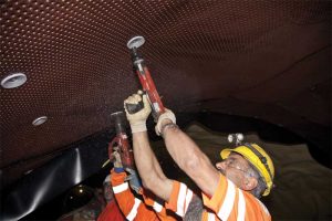 The Gotthard Base Tunnel uses high-density polyethylene (HDPE) drainboards.