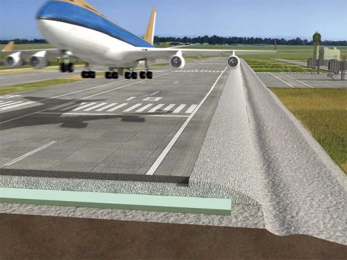 XPS insulation can help extend the service life of airfields in cold regions. Photo courtesy Kingspan