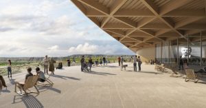 The Theodore Roosevelt Presidential Library’s design functions in harmony with the unique ecology of the region and expresses the conservation ethos for which Roosevelt is remembered.