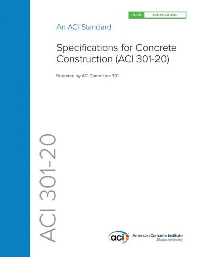 The new American Concrete Institute (ACI) 301-20, Specifications for Concrete Construction, has been expanded to include shotcrete, internal curing, mineral fillers, and recycled concrete aggregates.
