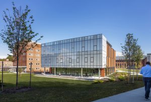 Designed by Leers Weinzapfel Associates, the Anonymous Hall faculty and graduate student center at Dartmouth College in Hanover, New Hampshire, is now complete. Photo © Albert Vecerka