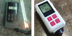 Microsurface benchmarks are measured in microinches (µin) or in micrometers (μm) by a device called a profilometer. Additional readings for gloss or gloss clarity may be taken in conjunction with surface micro texture readings. Referenced from A New Concrete Glossary by Keith Robinson, Bill DuBois, Rae Taylor, Chris Bennett, and John Guill. Images courtesy Chris Bennett