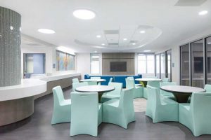 Carrier Behavioral Health at Raritan Bay Medical Center, which utilized Kenall Manufacturing's lighting fixtures.