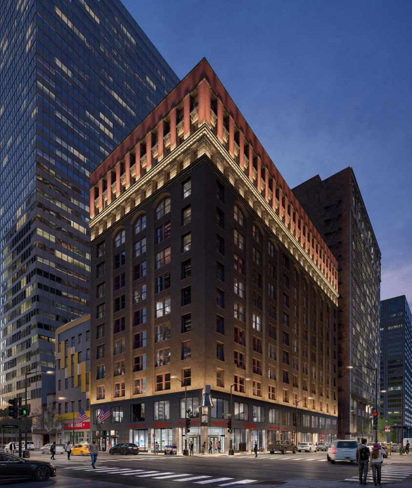 Rendering of 79 W. Monroe in Downtown Chicago.
